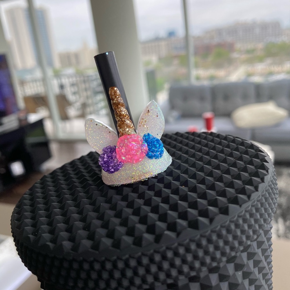 Unicorn straw topper
